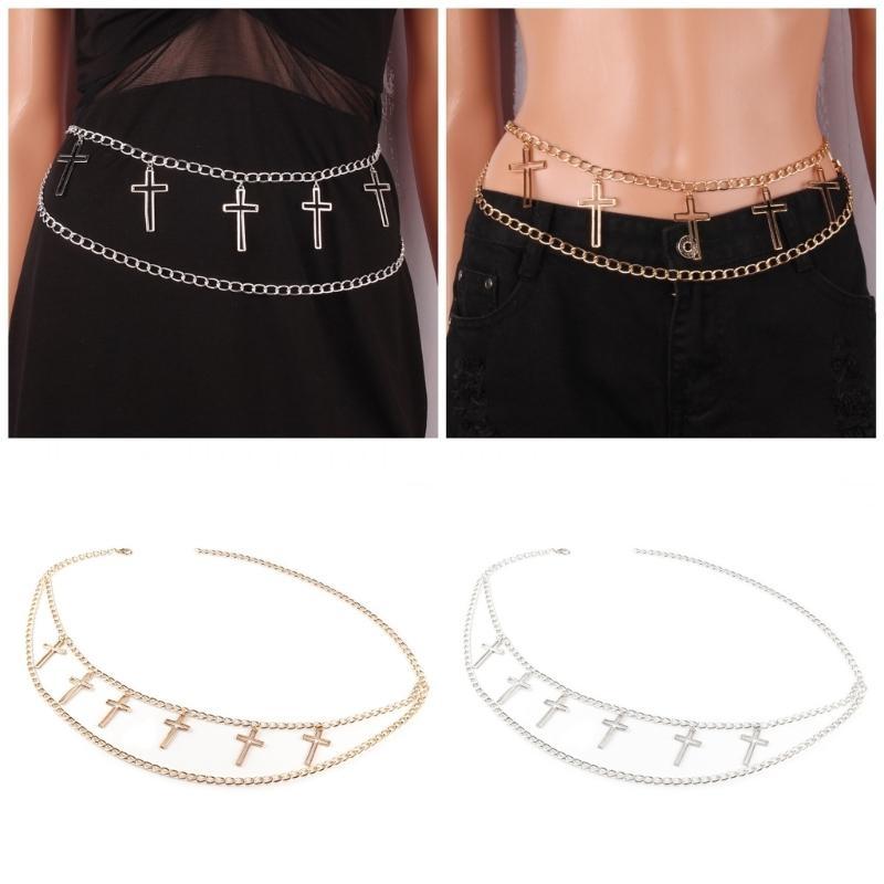 Women Formal Wear Belt - Ceinture à chaîne métallique populaire 39BD,
