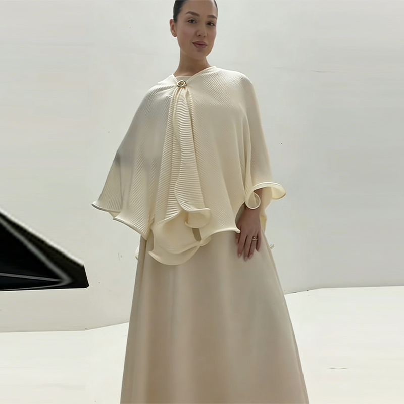 Women Formal Wear Dress - Ensemble Robe et Châle Élégant et