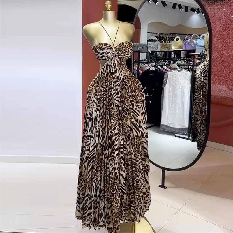 Women'S Holiday Formal Wear - Imprimé léopard femmes Robe de bal
