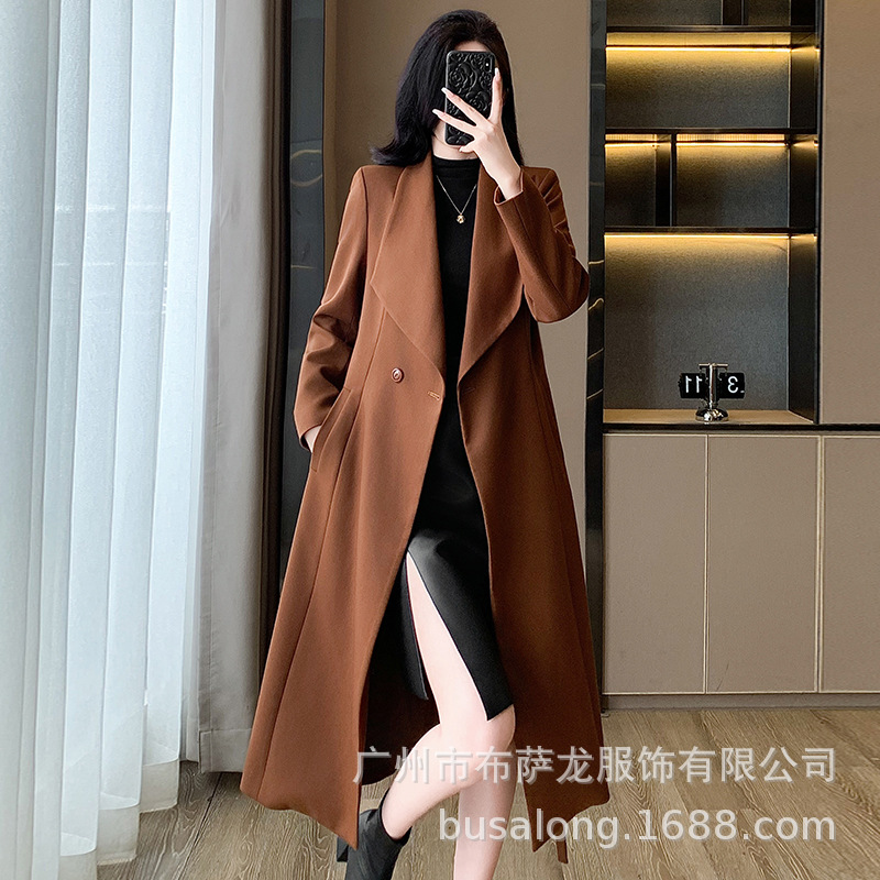 Women'S Formal Wear Pants Suit - Nouvelle collection automne-hiver 2025 : Trench-coat