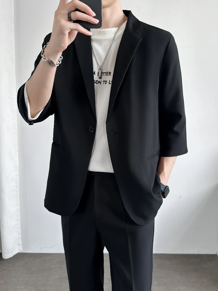 Women Formal Wear Korean - Veste de costume décontractée à manches