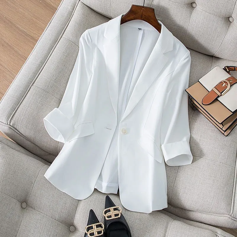 Women Formal Wear Korean - Veste coupe couvertes imbibée de diamants