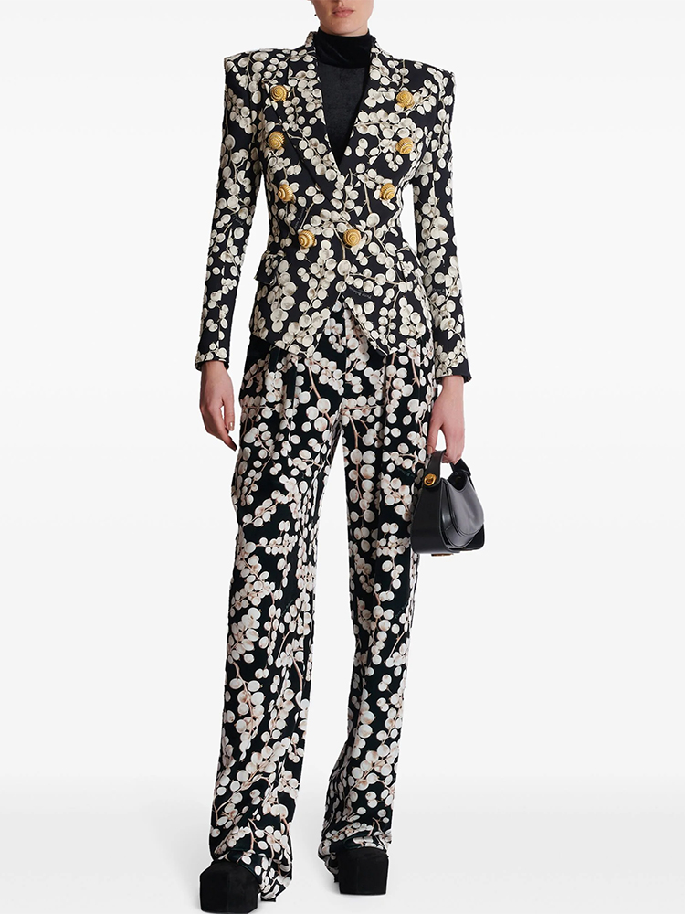 Women'S Formal Wear Pants - Ensemble de Costume Designer Haute Qualité