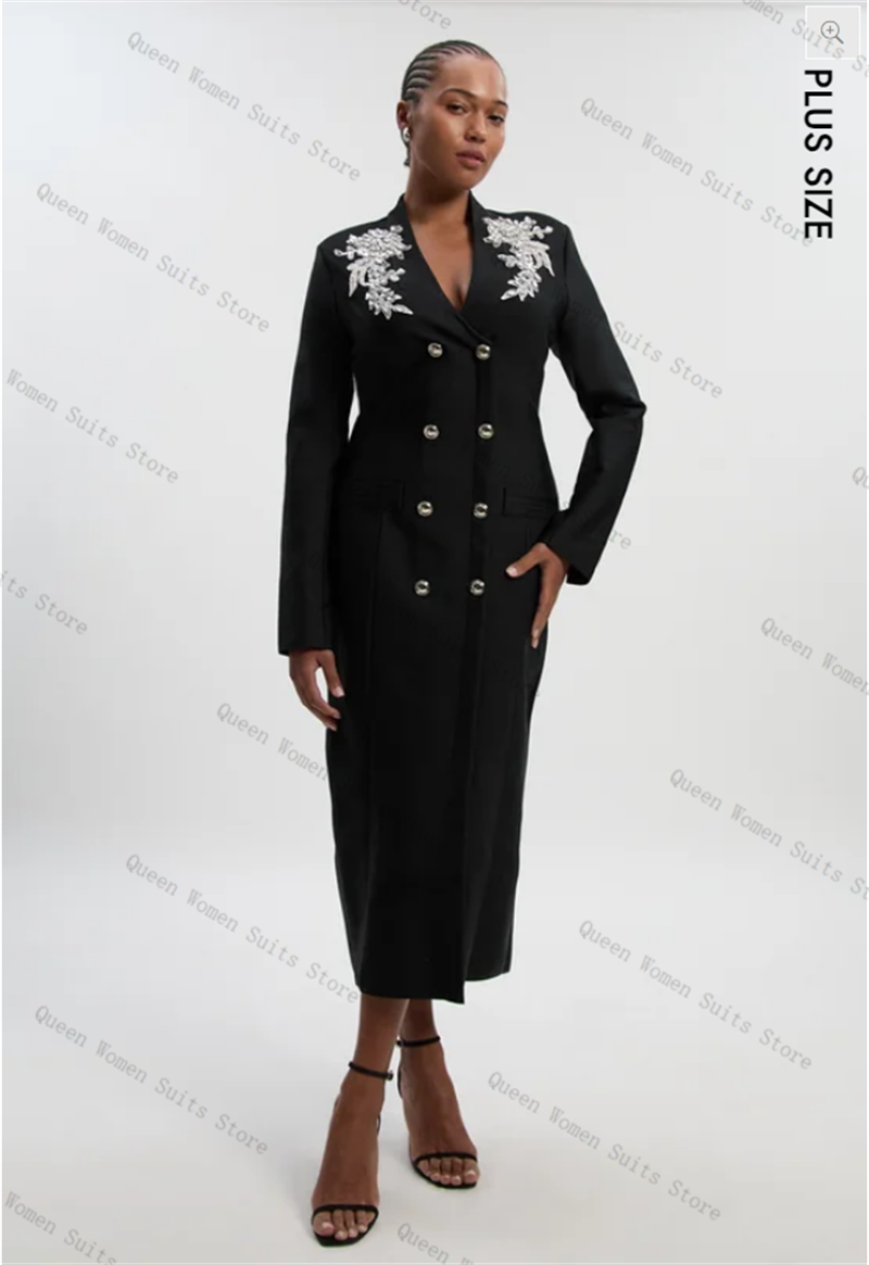 Women'S Formal Jackets To Wear With Dresses - Costume en coton noir pour femmes,