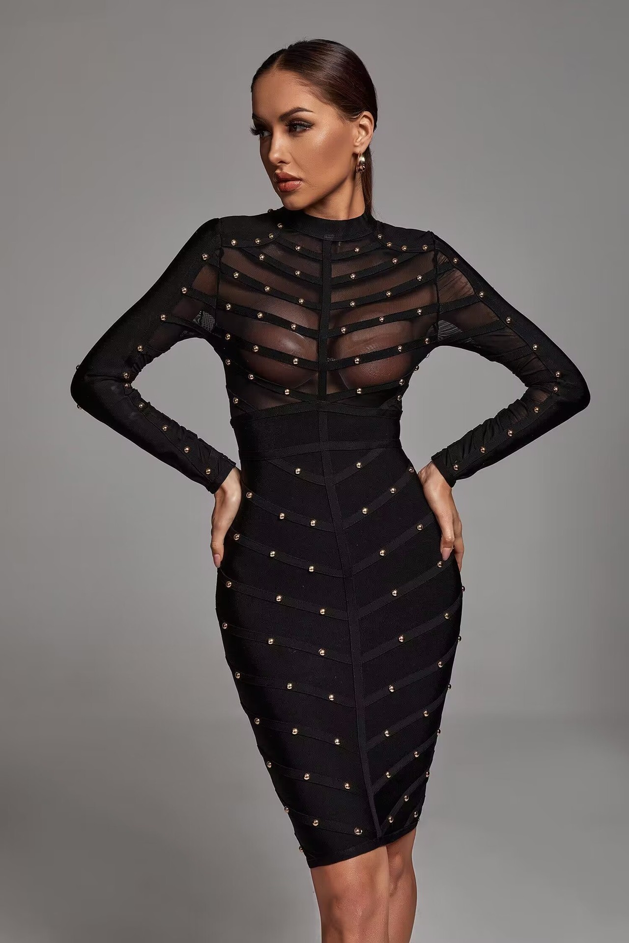 Women Formal Wear H&M - Robe de soirée élégante à rivets,