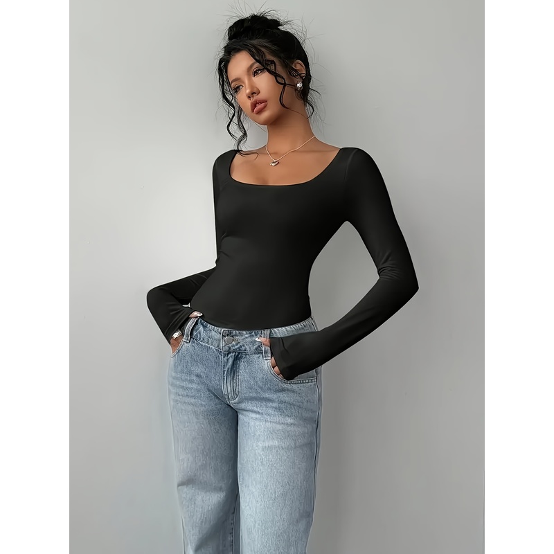 Women Formal Wear H&M - T-shirt à manches longues, coupe ajustée