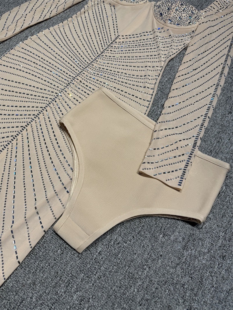 Cristaux de luxe Beige femmes  - Women Luxury Formal Wear avis et prix