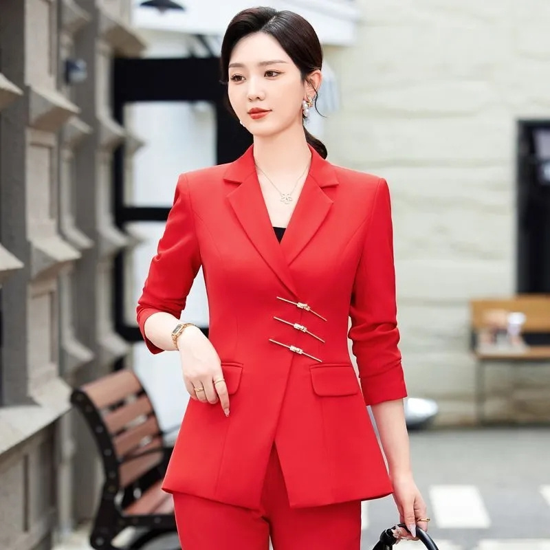 Veste blazer et pantalon imbib - Women'S Formal Wear Pants Suit avis et prix