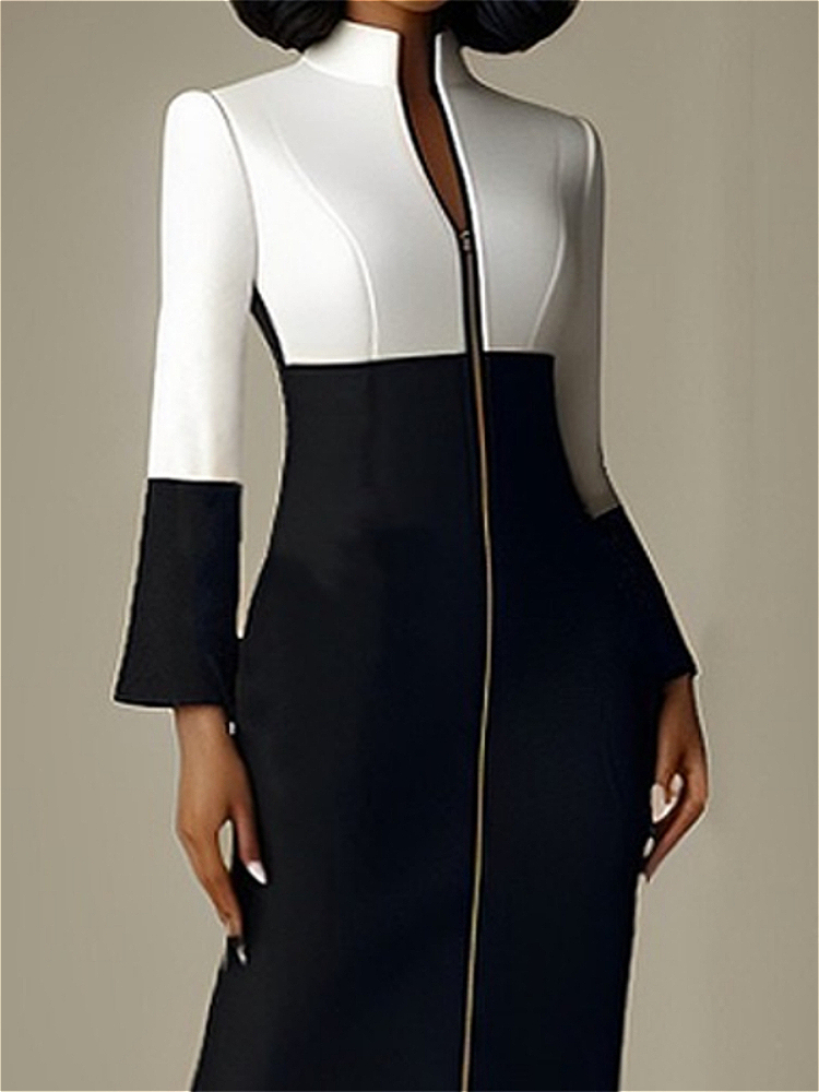Robe midi moulante à col en V  - Women Formal Wear H&M avis et prix