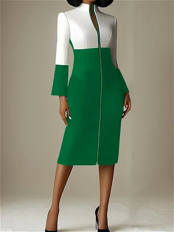 Robe midi moulante à col en V  - Women Formal Wear H&M avis et prix