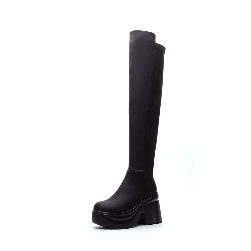 Bottes à talons larges et seme - Women Formal Wear Heels avis et prix