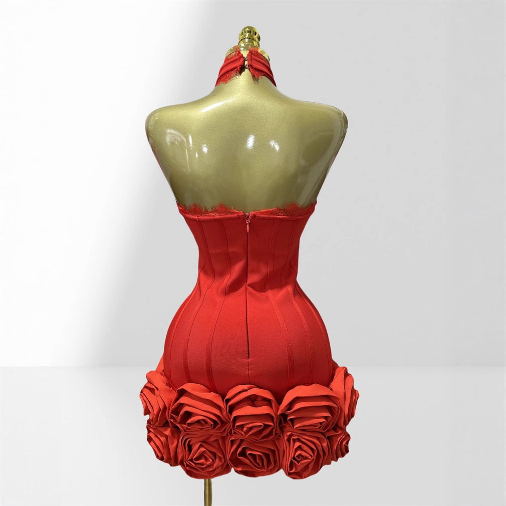 Robe mini bandage rouge ultra- - Women Formal Wear H&M avis et prix