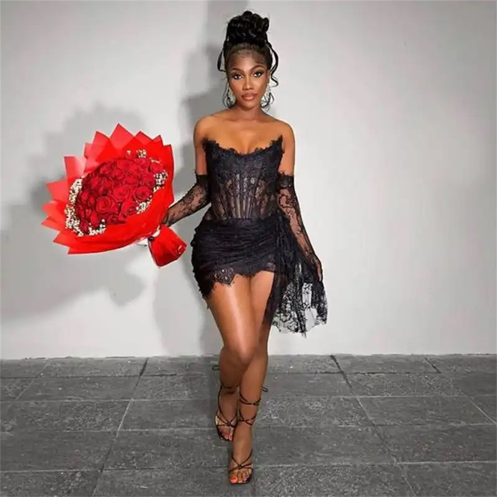 Robe en dentelle tubulaire élé - Women Formal Wear H&M avis et prix