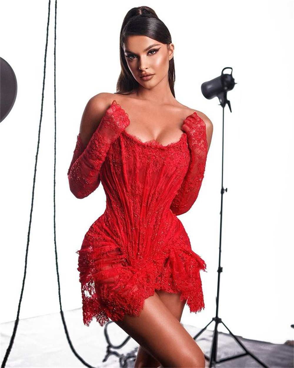 Robe en dentelle tubulaire élé - Women Formal Wear H&M avis et prix