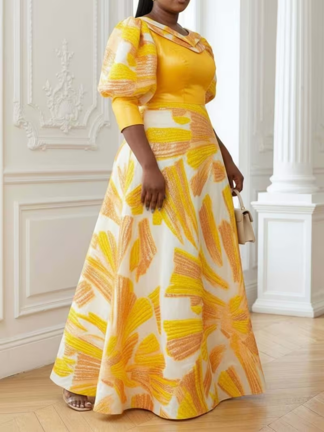 Robe longue en satin imprimé p - Women Formal Wear Dress avis et prix