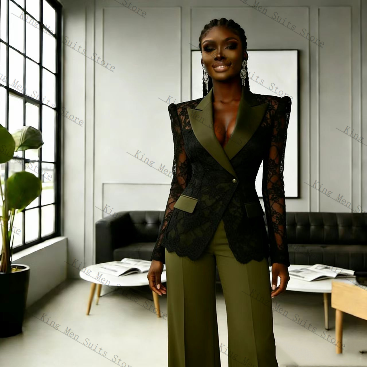 Ensemble tailleur femme vert e - Women Formal Wear Coat avis et prix