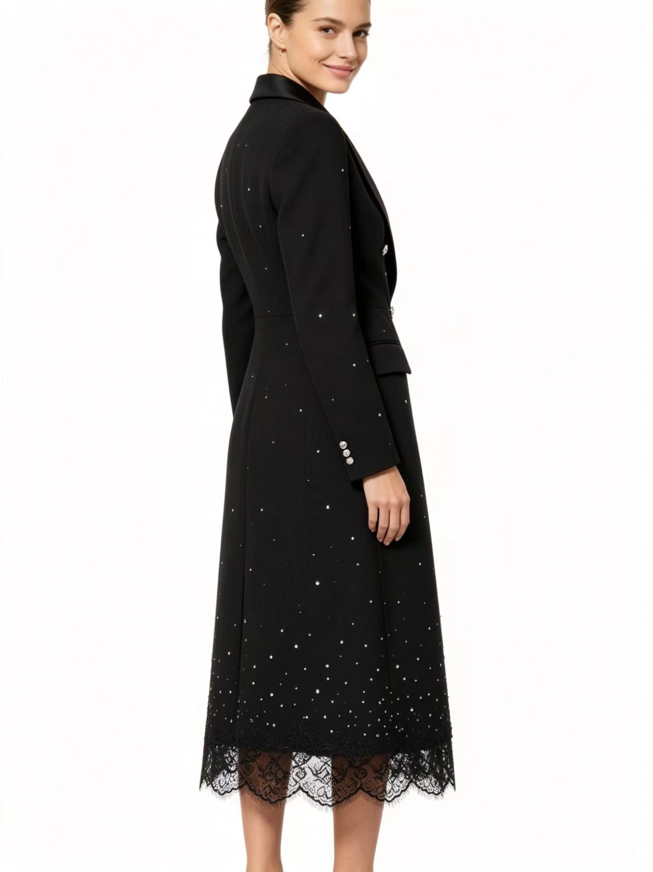 Jupe longue élégante noire en  - Women'S Formal Jackets To Wear With Dresses avis et prix
