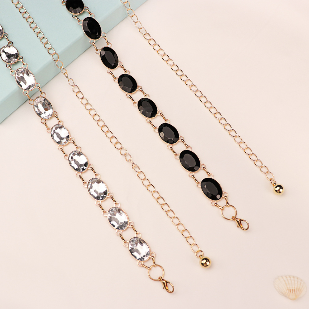Chaîne de taille chic en stras - Women Formal Wear Belt avis et prix