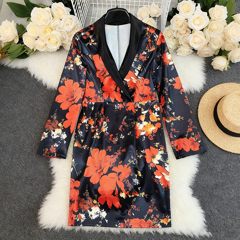 Robe midi moulante à imprimé f - Women Formal Wear H&M avis et prix