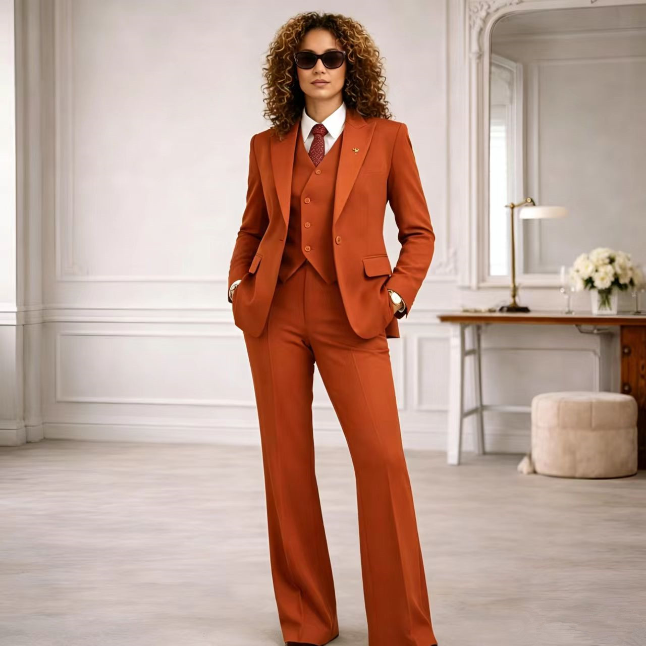 Costume 3 pièces pour femme, s - Women Formal Wear Vest avis et prix