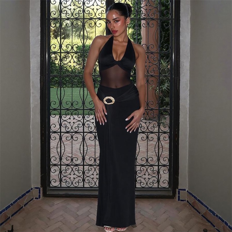 Robe de bal noire transparente - Women'S Holiday Formal Wear avis et prix