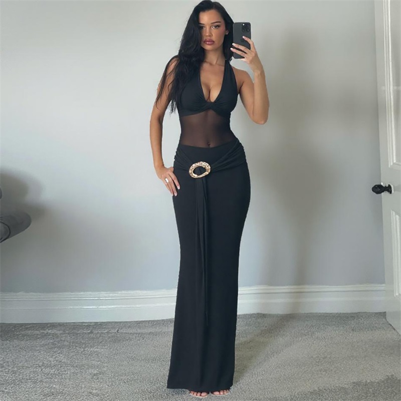 Robe de bal noire transparente - Women'S Holiday Formal Wear avis et prix