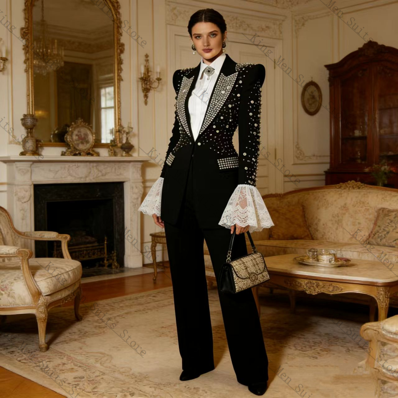 Ensemble de costume noir pour  - Women Luxury Formal Wear avis et prix