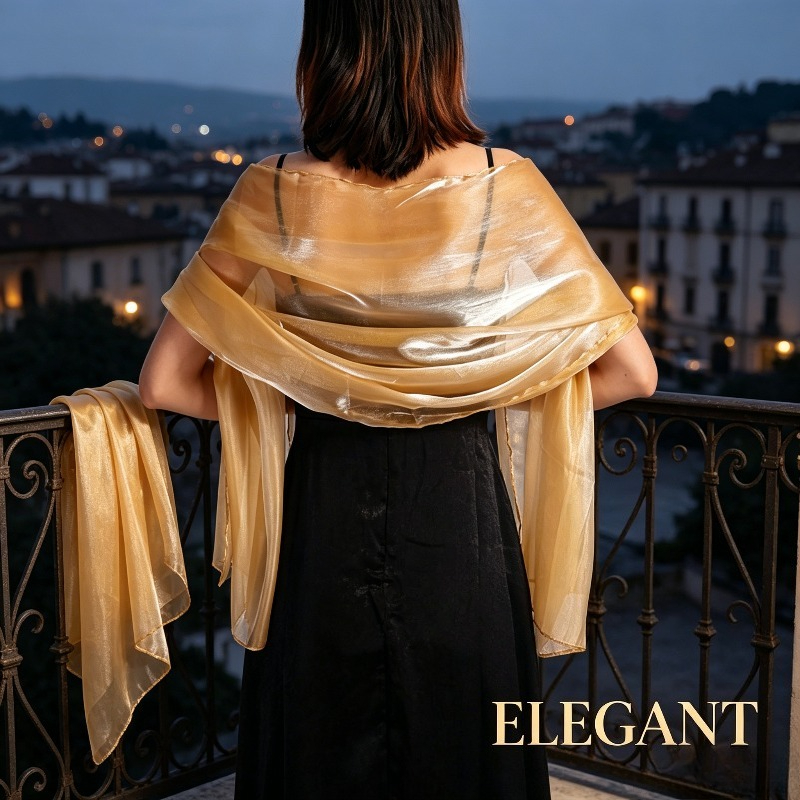 Châle élégant de couleur unie  - Women Formal Wear Dress avis et prix