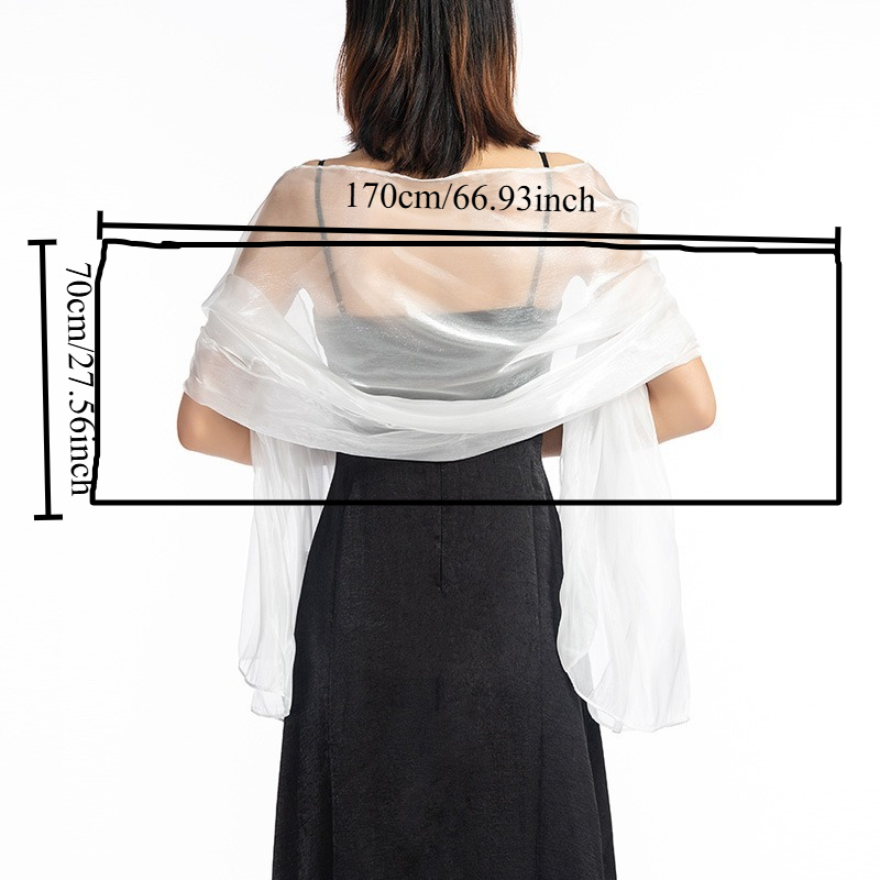 Châle élégant de couleur unie  - Women Formal Wear Dress avis et prix