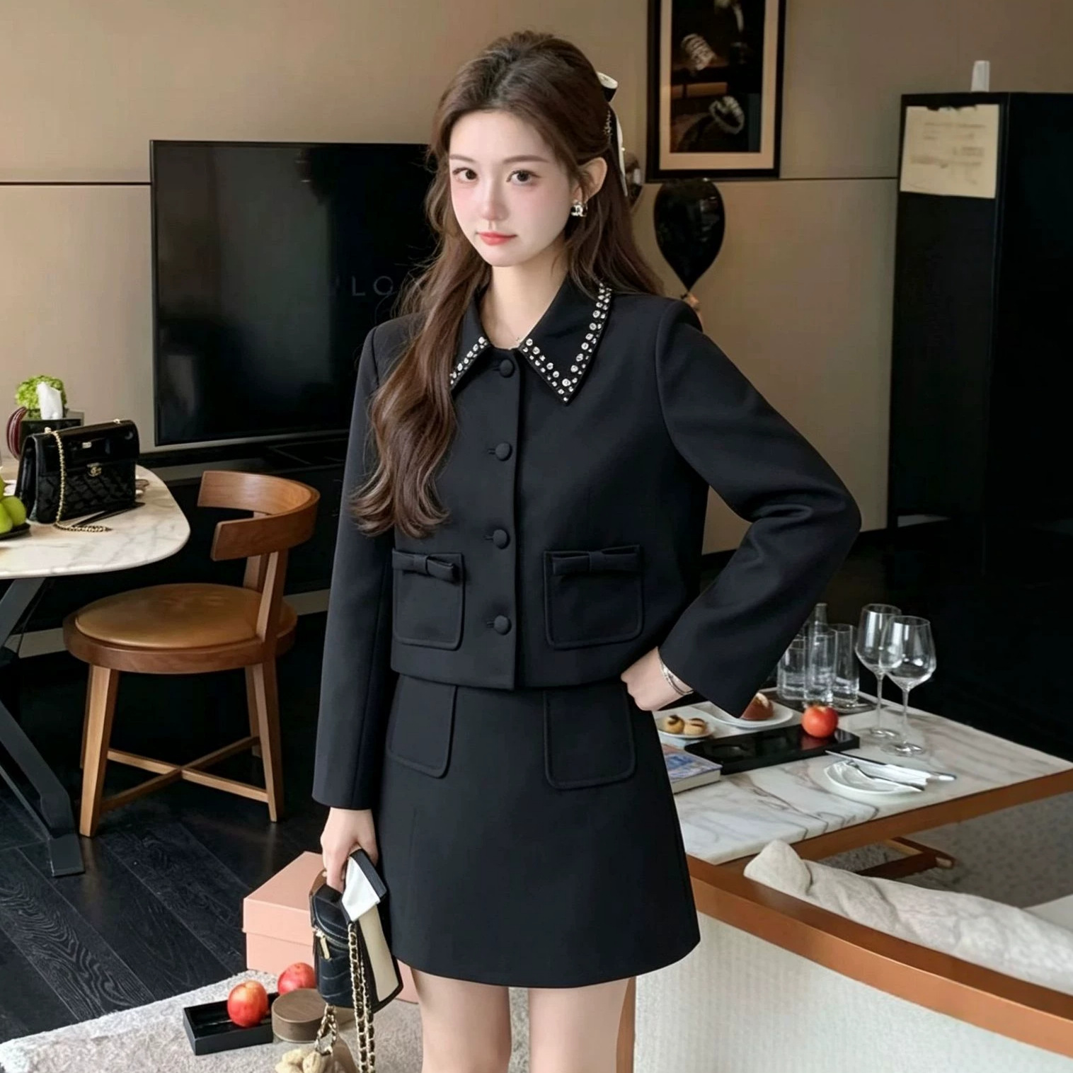 Ensemble élégant deux pièces : - Women Formal Wear Korean avis et prix