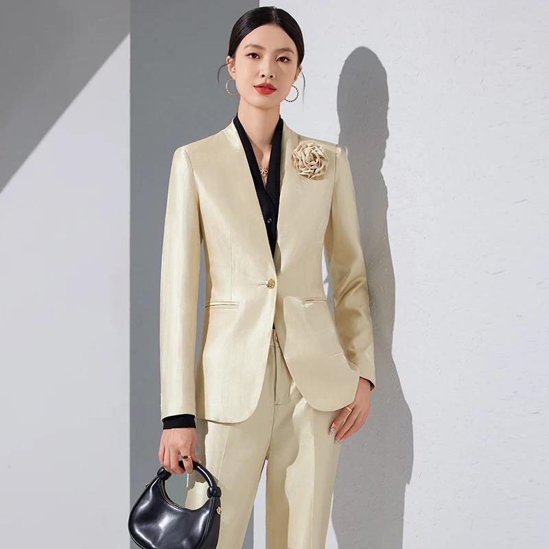 Ensemble blazer et pantalon po - Women'S Formal Wear Pants Suit avis et prix