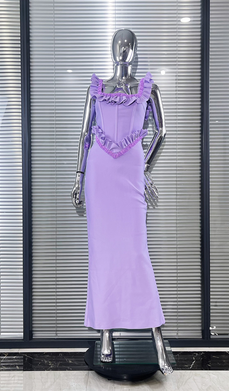Robe bandage violette élégante - Women Formal Wear H&M avis et prix