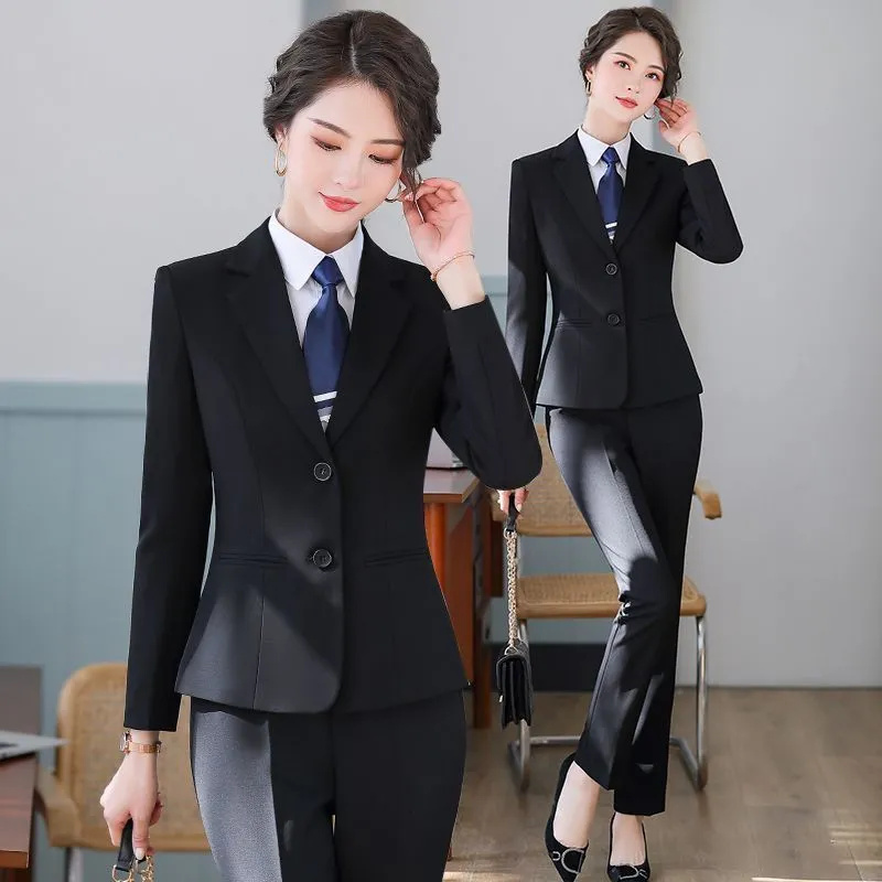 Veste de costume noire coréenn - Women Formal Wear Korean avis et prix