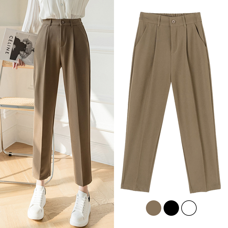 Pantalon droit chic pour femme - Women Formal Wear Korean avis et prix