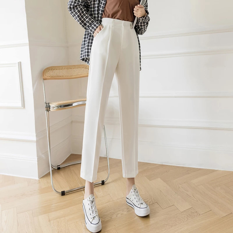 Pantalon droit chic pour femme - Women Formal Wear Korean avis et prix
