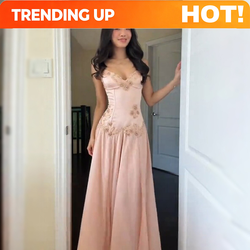 Robe longue élégante rose sans - Women Formal Wear Dress avis et prix